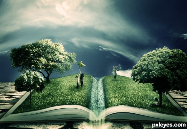 The Magic of Literature photoshop picture